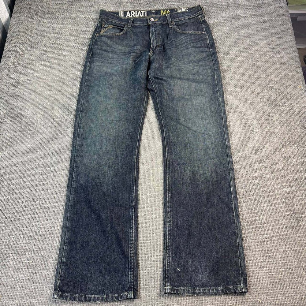 Ariat M5 low rise Straight Leg Jeans Mens 34x34 Dark Wash Low Rise Denim